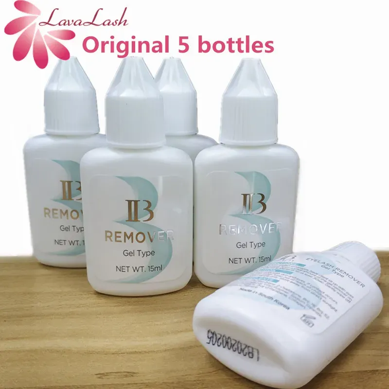 Kits 5 Bottles I Beauty Ib Clear Gel Remover for Eyelash Extensions Glue From Korea15ml Lash Fast Clean Tools Free Shipping
