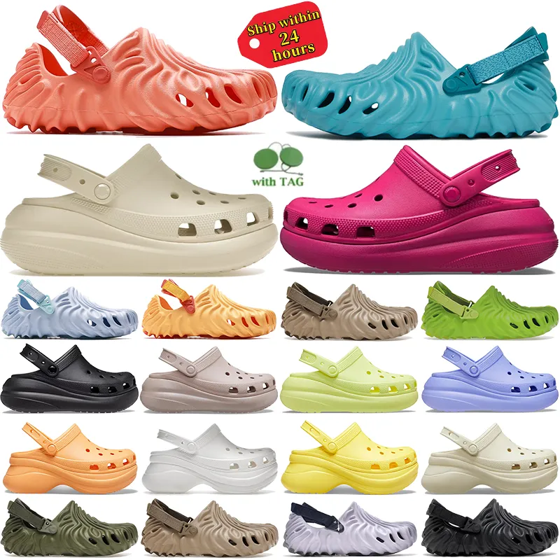 Hot Designer Slippers Classic Crush Bae Clogs Platform Sandalen voor mannen Vrouwen Triple Zwart Witwaterbestendig schoenen Salehe Bembury Sandaal Heren Womens Maat 36-45