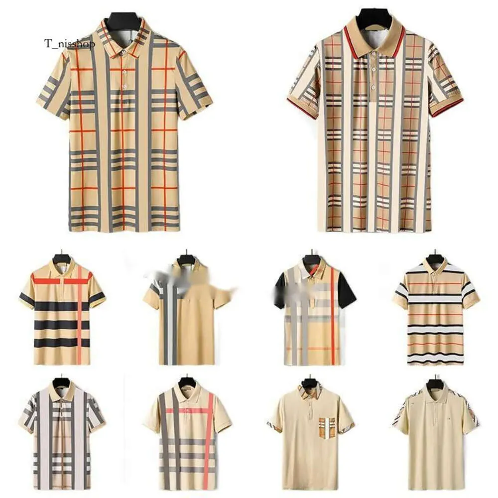Designer classico Summer Men Shirts Brand Polo Shirt Business Casual Tee England Style Mant Man tops Asian Times M-XXXL