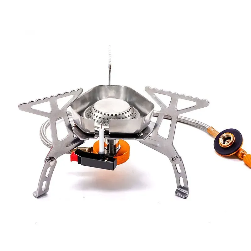 Supplies Tourist Burner Camping Wind Proof Gas Stove Outdoor Strong Fire Stove Heater Portable Folding Ultralight Picnic Cooker