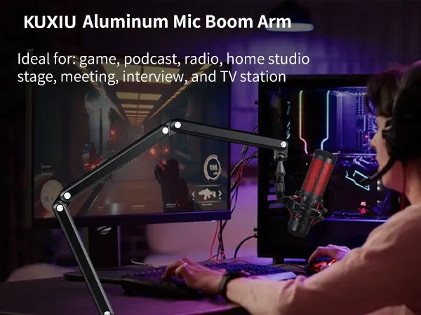 Aluminium Microphone Stand Boom Arm For RODE Mic/... From Ddmyhome ...