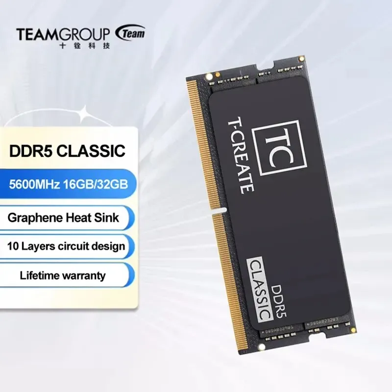 TEAMGROUP T-Create Classic DDR5 SODIMM Laptop Memory Module 16GB