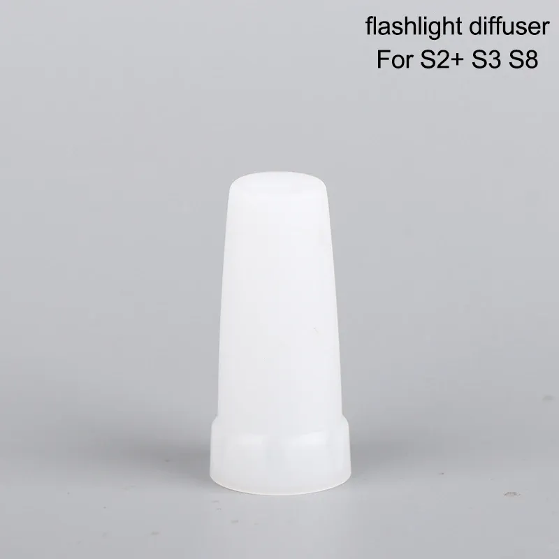 Plastic 60mm Length Flashlight Diffuser with 24.5mm Max Inner Diameter ...