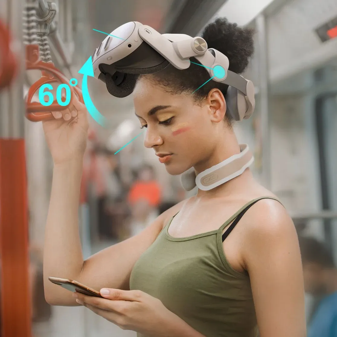 Headband for Meta Quest 3S, Comfort Elite Strap for Oculus Quest 3S Accessories, Adjustable Lightweight VR Headset, Replacement Strap, Comfortable and Pressure Reducing, Reduces Head Pressure