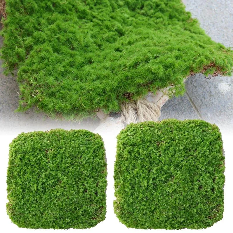 Fleurs décoratives Artificial Moss Lawn tapis fausses plantes vertes FAUX GRASS