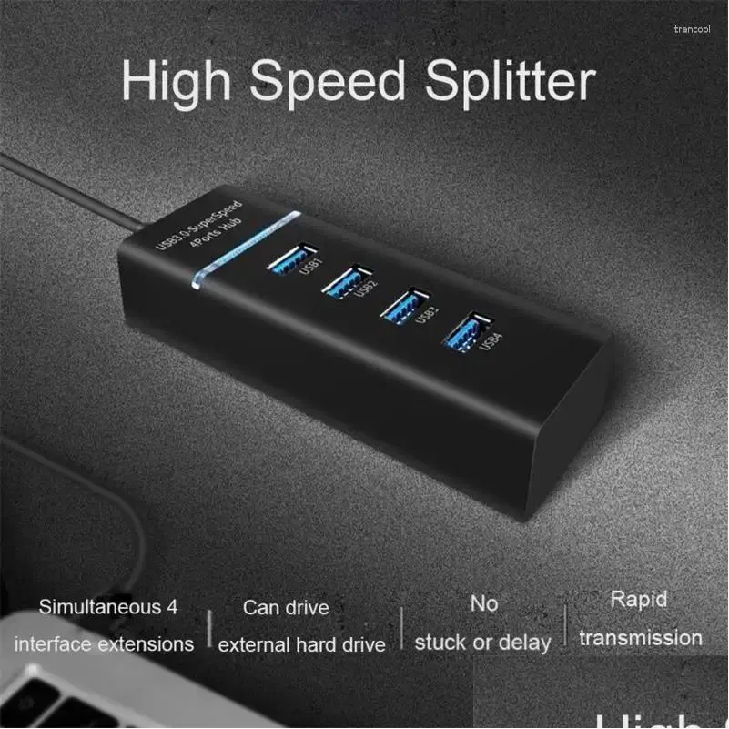 USB Hubs Hub 5Gbps High Speed ​​3 0 MTiple Port för PC Computer Accessories Docking Station Adapter 4 Ports Hab Splitter 3.0 Drop Delive OT20D