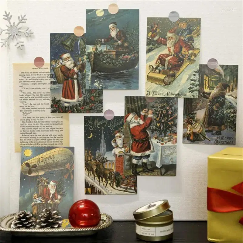 Décoration de fête Carte postale magnifiquement idéale pour la chambre facile à appliquer et à retirer l'art mural personnalisé de Noël unique