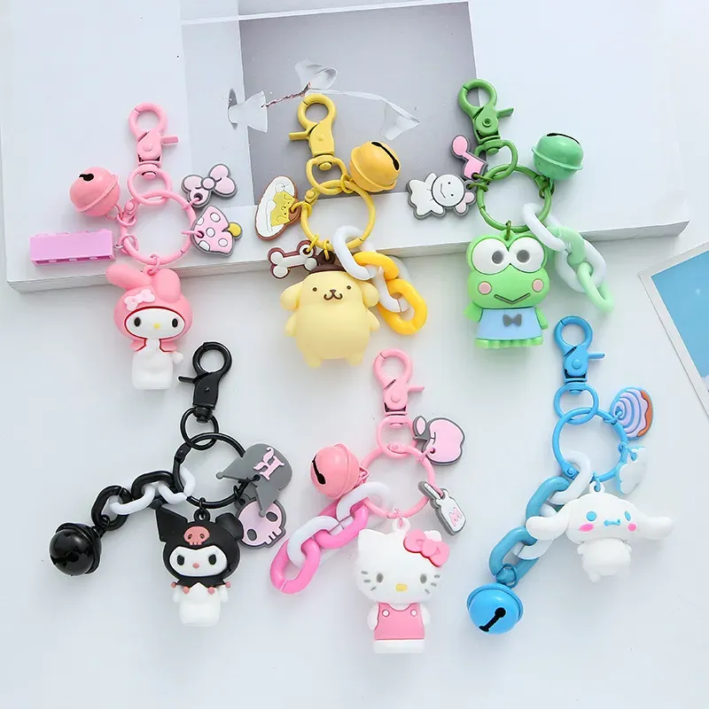 لطيف KUROMI Cartoon Doll -keychain keychain pendant Paint Heyring Creative Gift