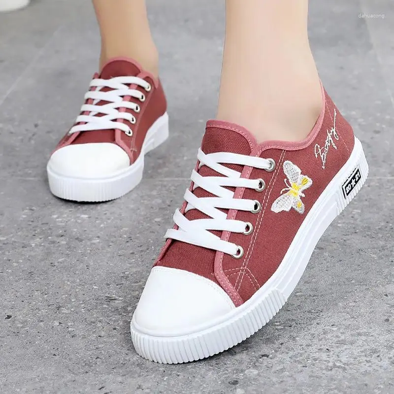 Casual Shoes Pink and Black Women Spring Autumn High Quality Flats Soft Bottom Non-Slip Fashion Sneakers