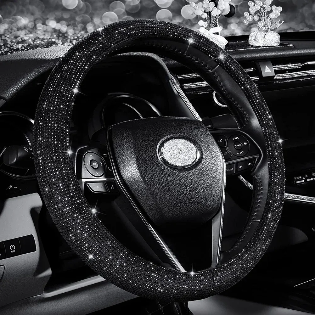 Sparkling Rhinestone Crystal Lotus Steering Wheel Cover Elegant Auto Accessory From Ddmydesign 8.65 DHgate.Com