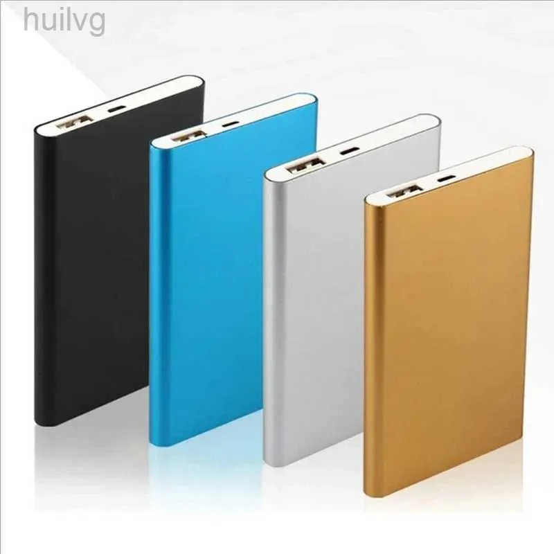 Mobiltelefon Power Banks Nya 10000MAH Ultra Thin Portable Power Bank Fast Charging Externt reservbatteri för iPhone Huawei Mobiltelefon Powerbank 2443