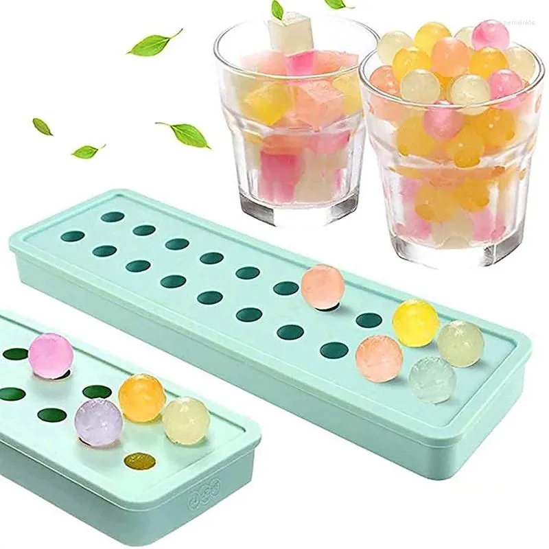 Baking Moulds 20 Holes Silicone Ice Ball Round Drip Home Small Instant Freezer Cube