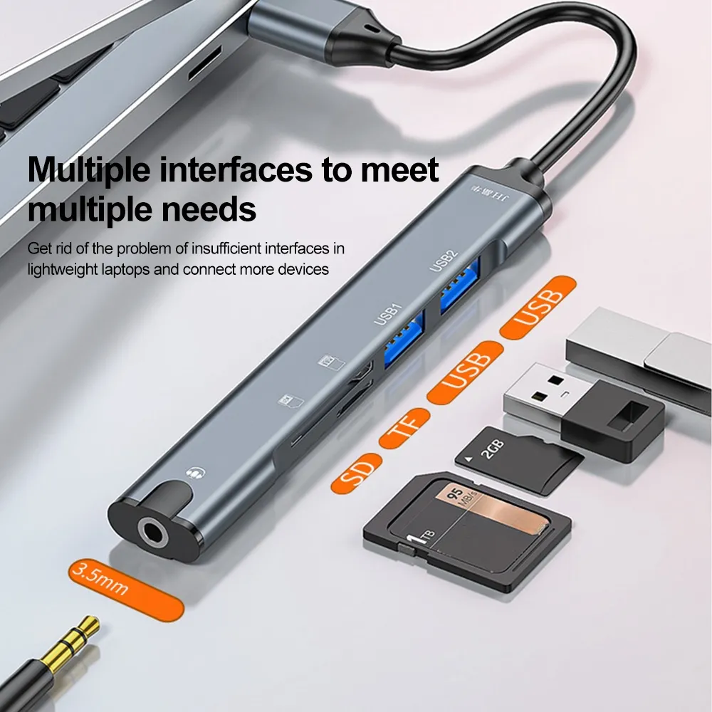 Hub Usb USB C Hub 8 In 1 Type C Multi port Hub With 4K HDMI PD Power 