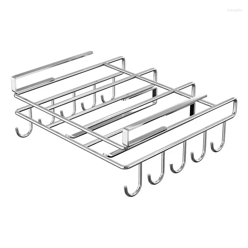 Armoire de rangement de cuisine Couvercle de pot multi-fonctionnelle Poste de suspension du support de porte-panne