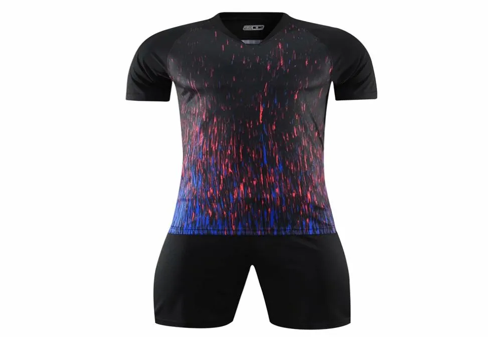 2020 personnalité personnalisée ensembles de football hommes Jacquard vêtements de football équipes de bricolage logo multicolore formation en option maillots de football Fre6259597