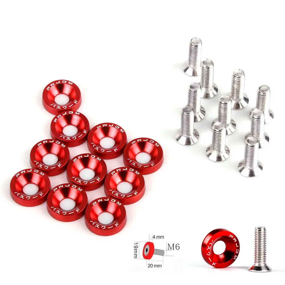 Rondelles De Pare-chocs Alliage Aluminium - Kit De Fixation Rapide Pour Voiture | Suuonee