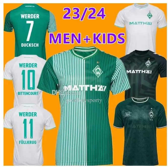 2023 2024 Werder Bremen Soccer Jersey Marvin Ducksch Leonardo Bittencourt 24 Friedl Pieper Football Dorts Keita Burke Stark Stage Fullkrug Schmid Buchanan 23