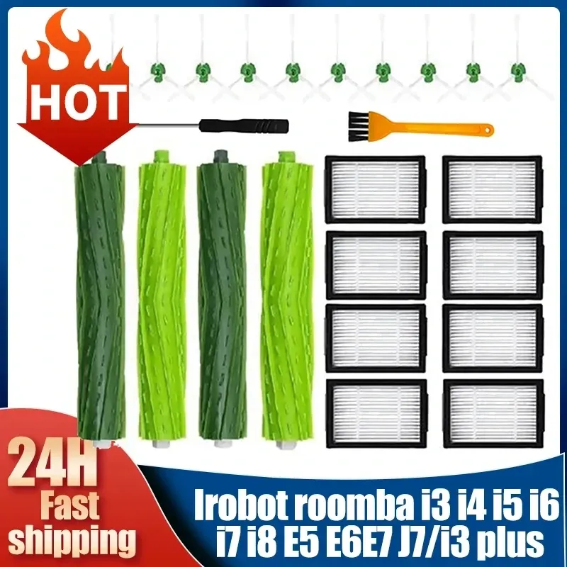 2 Brosses à Rouleaux De Rechange Pour IRobot Série E, I & J – Compatible I7, I8, E5, E6, J7, Etc. – Nettoyage Performant - 9