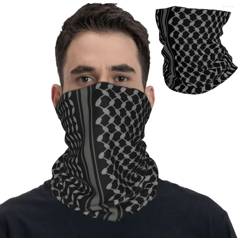Scarves Keffiyeh In Black Shemagh Tactical Bandana Neck Gaiter Printed Balaclavas Wrap Scarf Warm Headwear Hiking Unisex Adult Winter
