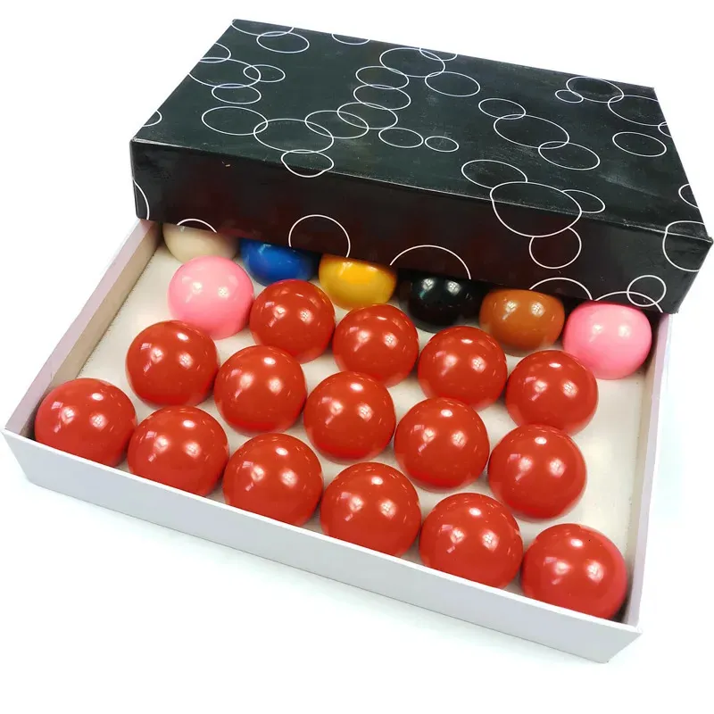 Jassinry 22PCS / Set Set complet complet de boules de snooker 7Colors 52,5 mm Piscine de résine Balles de table de snooker Balls Billard Accessoires 240327