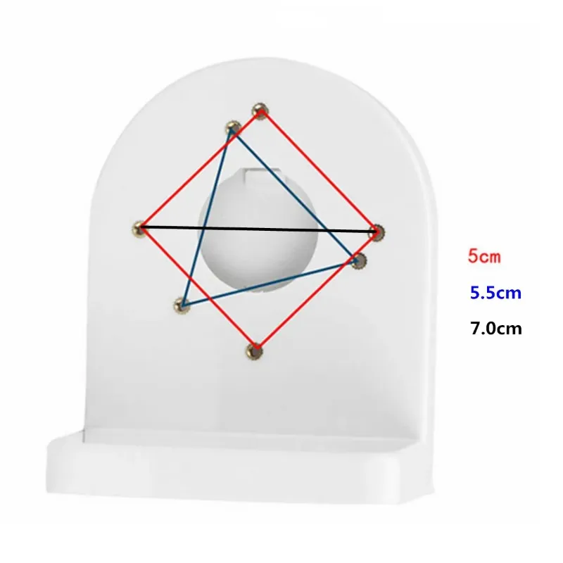 NIEUW 2024 ESCAM 3,5 inch L type plastic rechthoekbeugel wandmontage voor CCTV Dome IP -beveiliging camera voor CCTV Dome IP Security Camera Escam