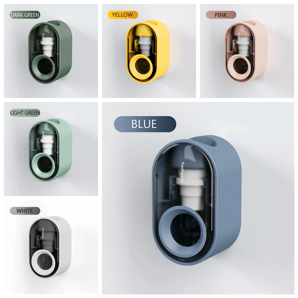 Automatic Toothpaste Pump Dispenser and Toothbrush Holder Wall Mounted ...