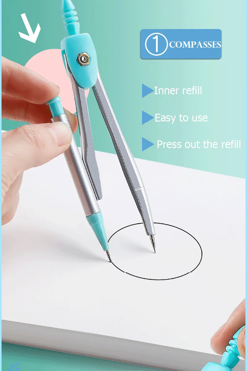 Geometric Mathematical Drawing Tool Set