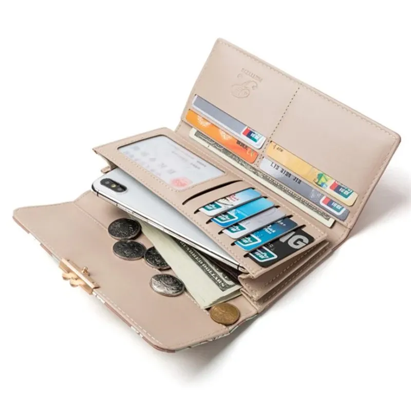 Trifold Floral Women s Long Wallet Prettyzys Genuine Leather 2024 Collection
