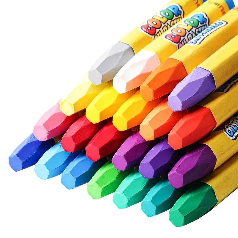 Crayons 18 Colors Pencils Wax Caryons Drawing Set Lapis Decor Artist Paint Oil Pastel Pencil For School Children Sketch Art Supplies
