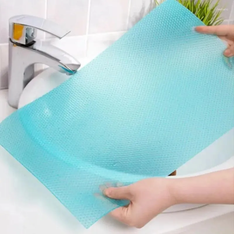 Table Mats 5PCS Reusable Refrigerator Pad Waterproof Can Be Cut Washed Kitchen Drawer For Shelves Tablecloth Fridge