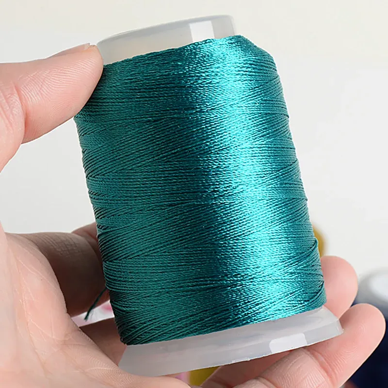 350m 1148 ft Ice Silk Tassel Embroidery Sewing Thread for Hand and ...