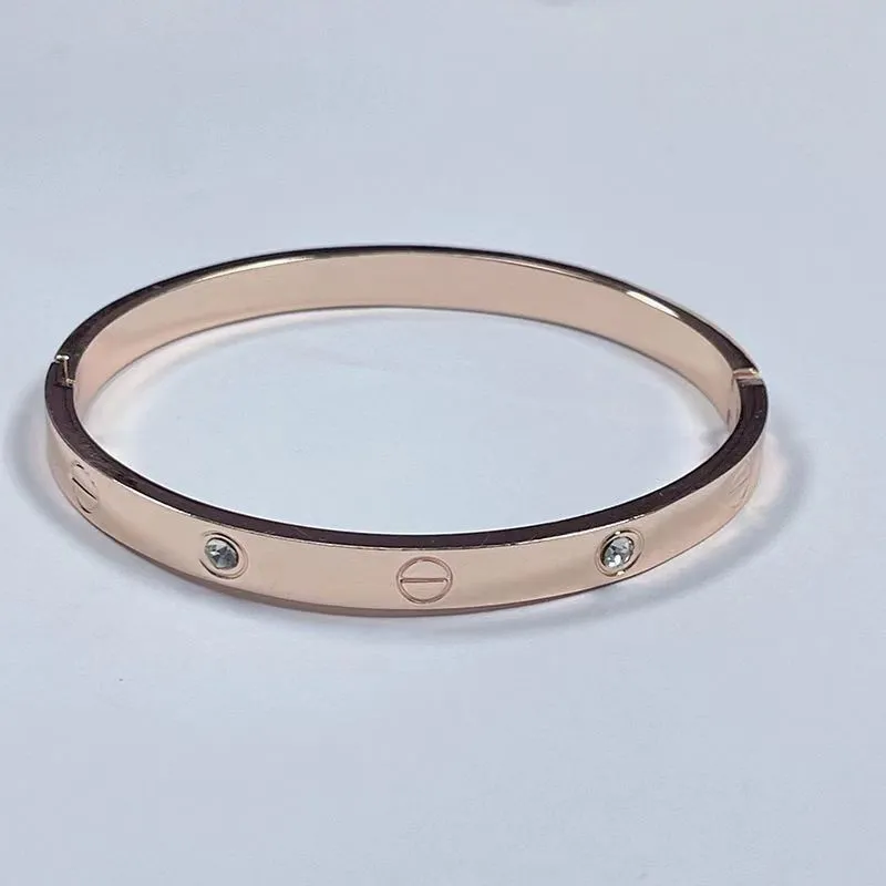 Złota bransoletka 18k złota platowana miłość sześcienna cyrkonia bransoletka kryształowa przyjaźń bransoletka biżuteria
