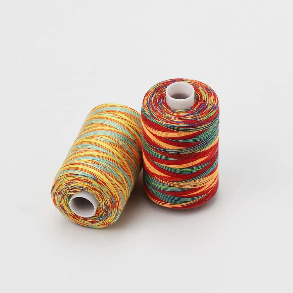 Polyester Thread 10pcs Box Multicolor Polyester Sewing Thread for Household Sewing Machines ...