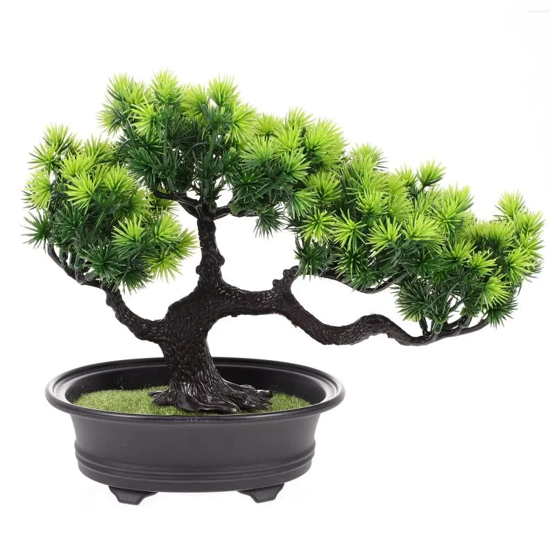 Decorative Flowers Large Outdoor Planters Artificial Potted Office Decor Simulation Bonsai Ornament