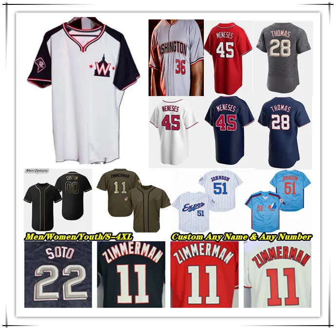 Baseball Jersey CJ Abrams Joey Meneses Lane Thomas Joey Gallo Keibert Ruiz Jesse Winker Eddie Rosario Luis Garcia Jr Jake Irvin Josiah Gray Trey Lipscomb Strasburg 4x