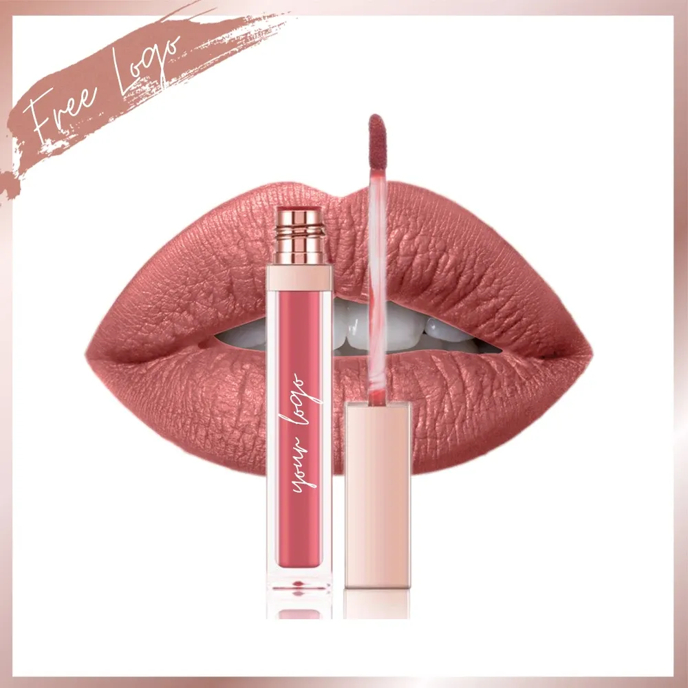 Sets machen Ihre eigene Make -up -Marke Cosmetics Lip Liquid Matte Lipstick Private Label Bulk Lipgloss Custom Wholesale OEM ODM
