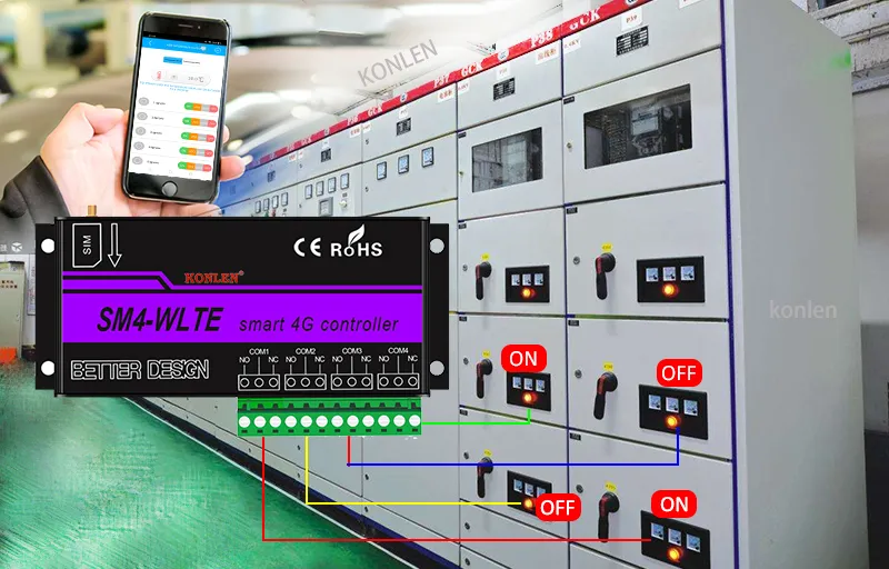 SM4 4G PT100 Temperature GSM Controller Boiler Thermostat Water ...