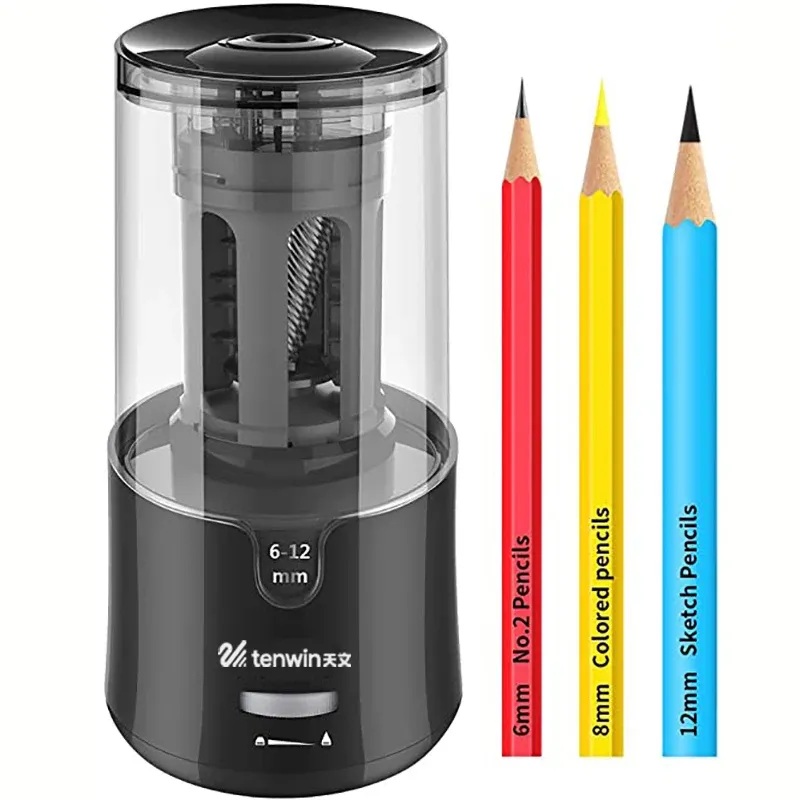 Affiliante Affittatore a matita elettrica automatica Grande servizio pesante per matite colorate da 612 mm USB meccanico per bambini Artisti di cartoleria