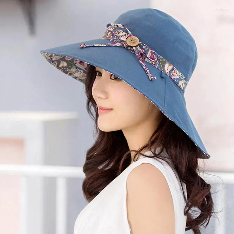 Wide Brim Hats Summer Women's Sun Hat Sunscreen Outing Children Tide Beach Versatile