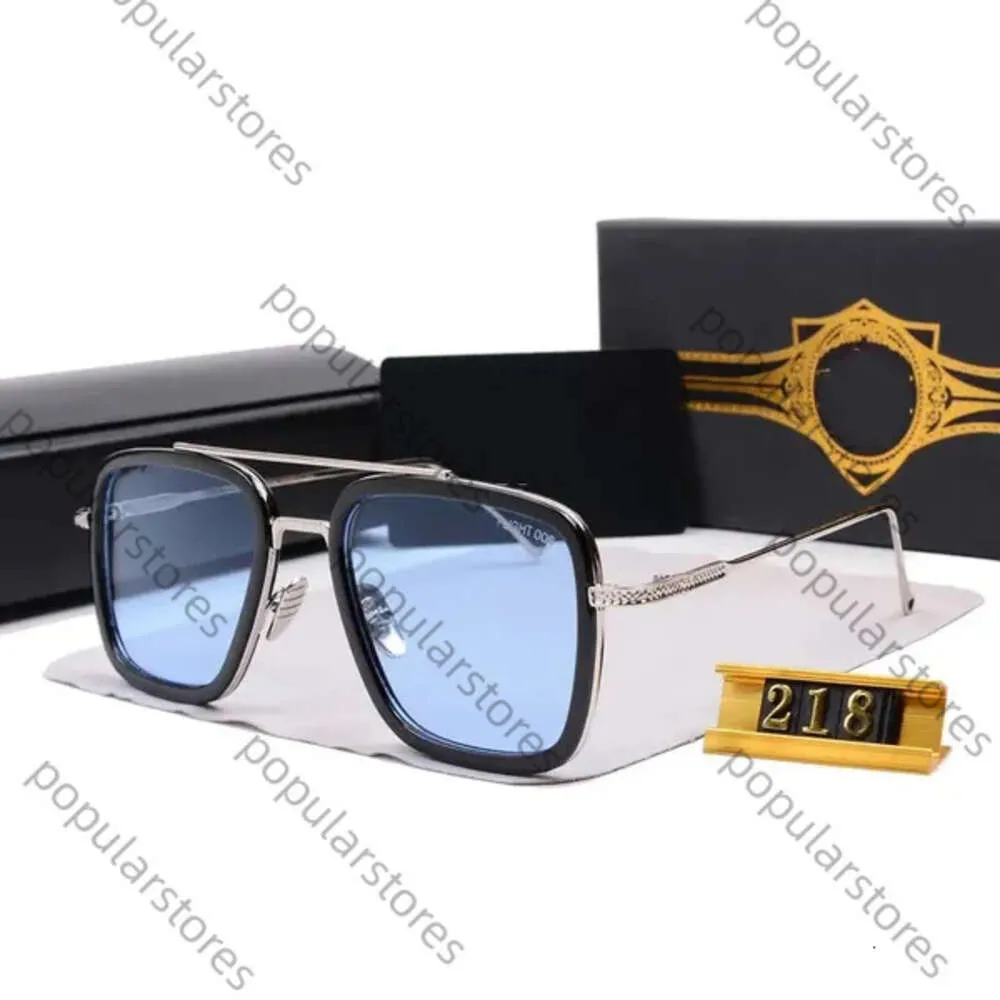 A Dita Flight 006 Lunettes de soleil vintage Stark Vintage 18K Lunettes de soleil de créateurs à plaques or pour hommes célèbres mode de lunette de luxe rétro à la mode avec boîte d'origine 456