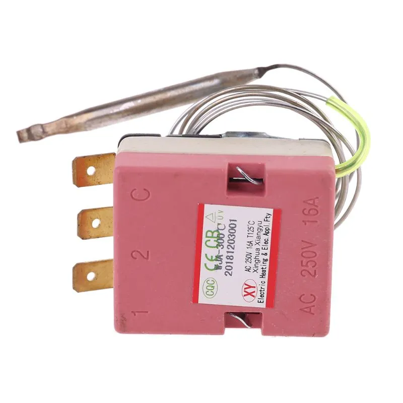 Mikro -Thermostat AC 250 V 16a 50 bis 300 Grad Celsius Temperatur Controller Kein NC für elektrisches Ofenabfallschiff