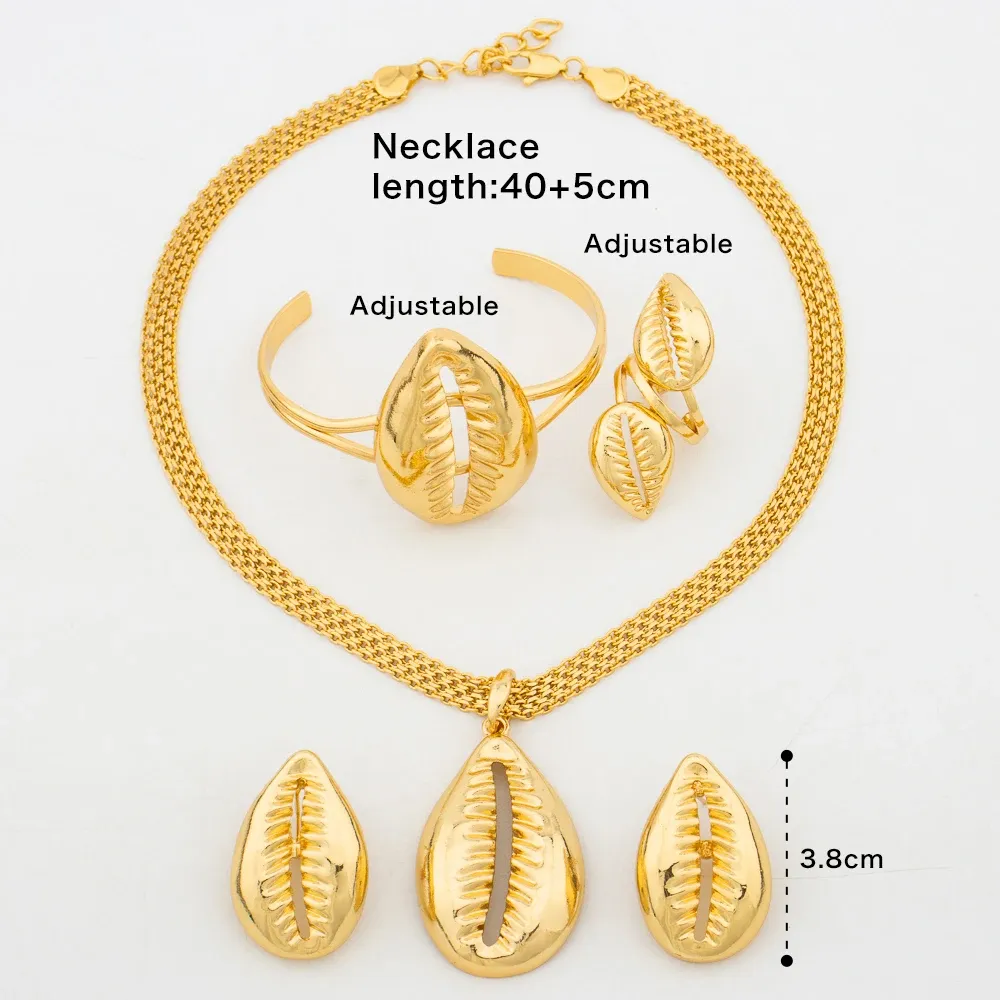 2024 Trend Jewelry Set For Women 18k Gold Plated Earrings And 