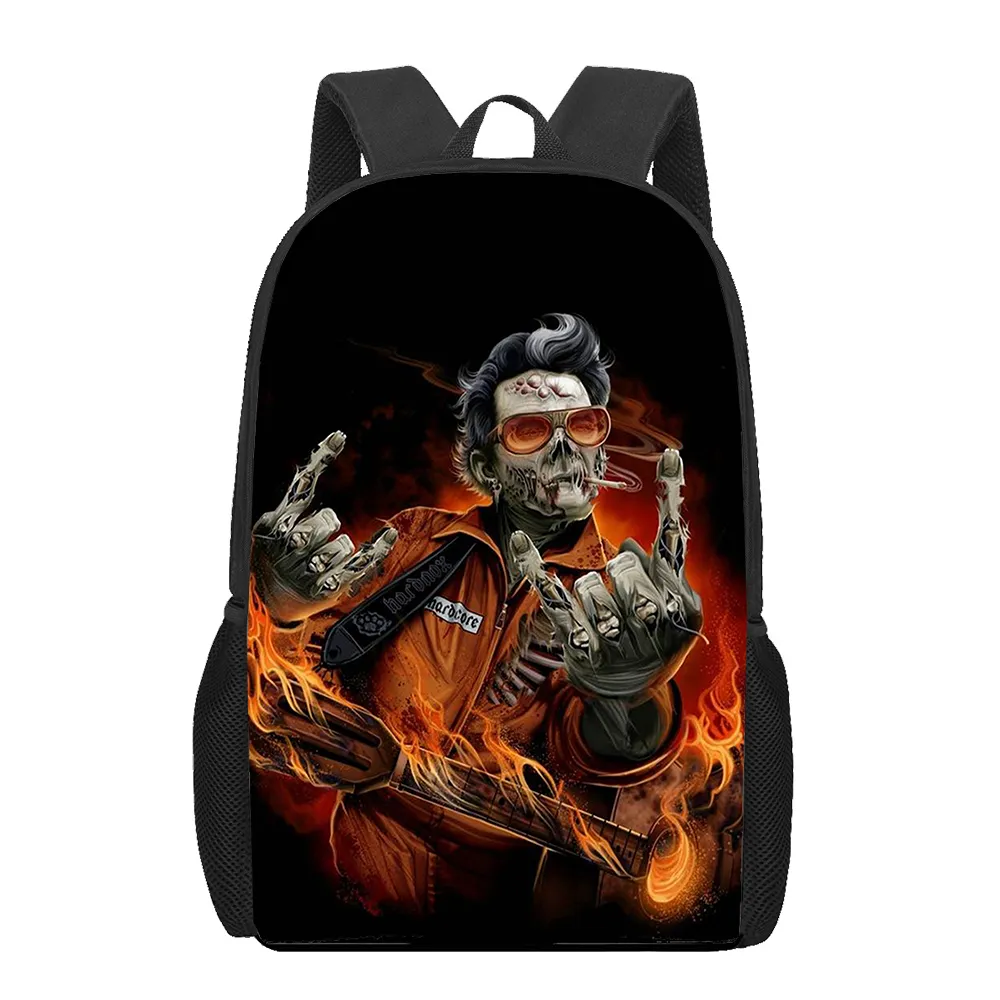 Amazon.com: 3 Piece Set Backpacks for Punk Rock Set Skull