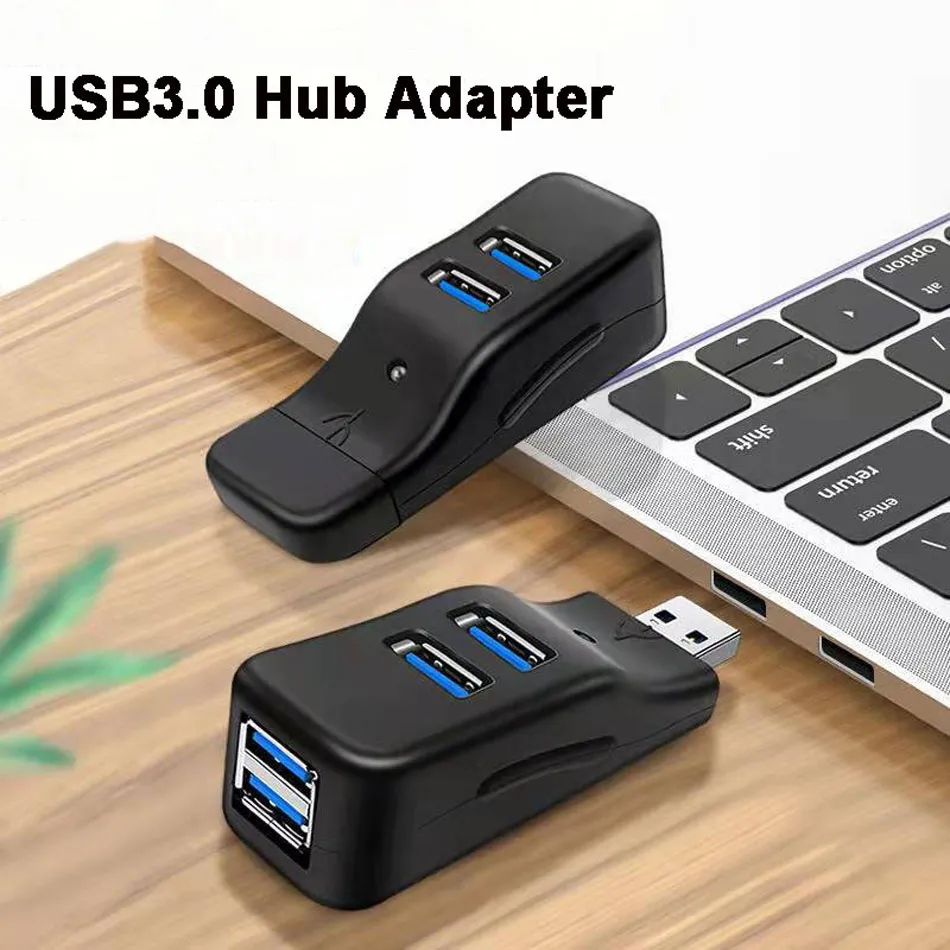 4 Port USB 3.0 Hub Adapter 5Gbps High Speed Data Transfer Splitter for ...