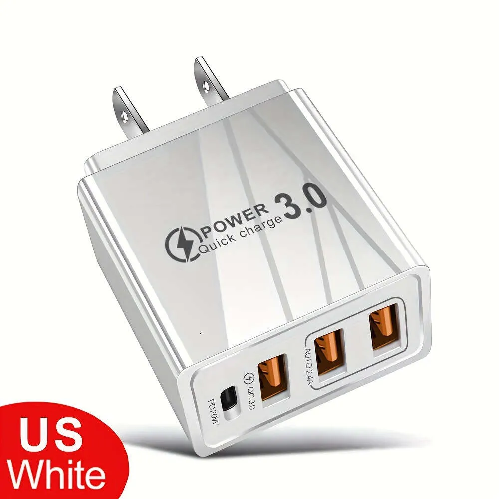 3 USB+PD Multi Port Mobile Charging Head Australian and British Standard 3U+1C Charger