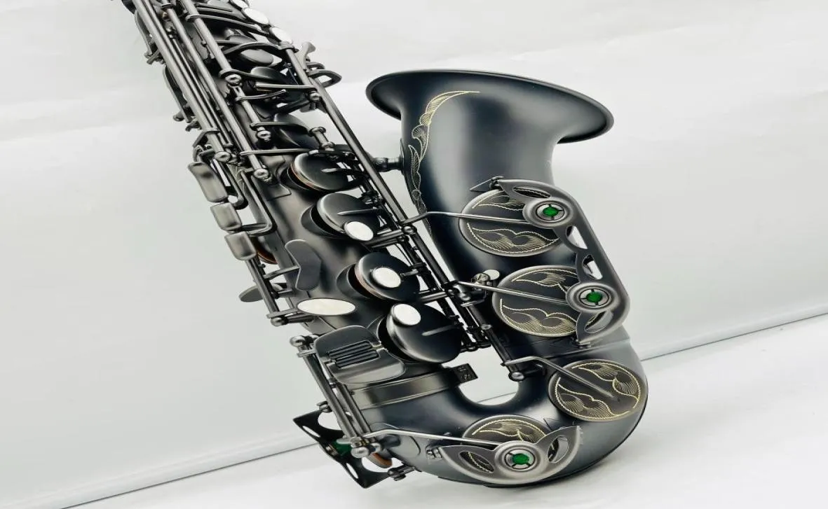 Black Matte Etune Profesyonel Alto Saksafon Yüksek Kalite 875 Aynı Model Siyah Altın Alto Sax Enstrüman1313908