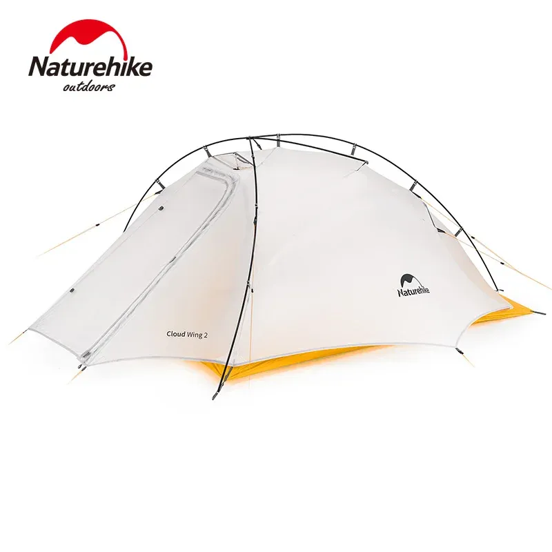 Shelters Naturehike Camping Tent Cloud Up 1 2 3 New Upgrade Ultralight Cycling Tent Outdoor 10D Waterproof Hiking Tent Large Space Tent