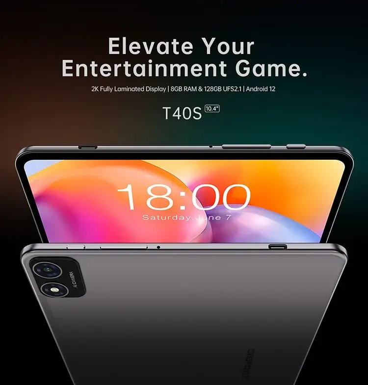 Teclast T40S 2023 Tablet 4g 8 Core MTK8183, 2.0GHz/16GB RAM/128GB 