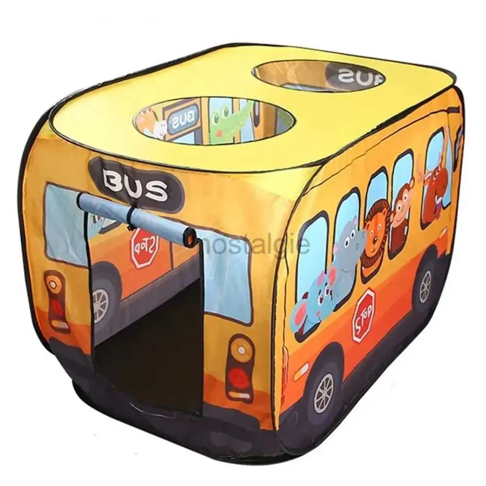 Kitchens Play Food Popup Car Tent House Kids Toy Fire Truck Icecream Car Play Tent Toy Police Car Foldable Bus Tent Birthday Gift 2443