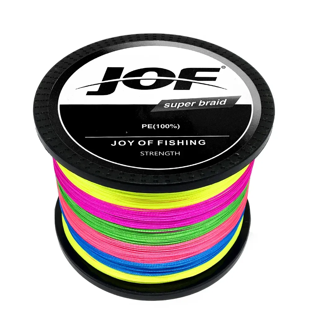jof braided fishing line 4 Strands Highest Strength Module Professional Braided Spinning Fishing Line Great in All Fishing Techniques (150m 3.0#:0.28mm/35lb/16.2kg, Blue) Sports & Outdoors JOF Super Strong PE Braided